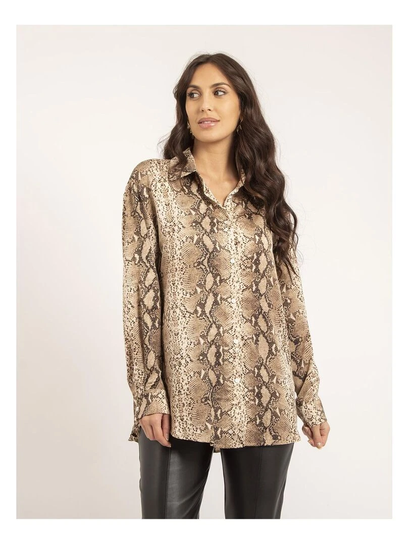 Chemise motifs OTARINA Beige