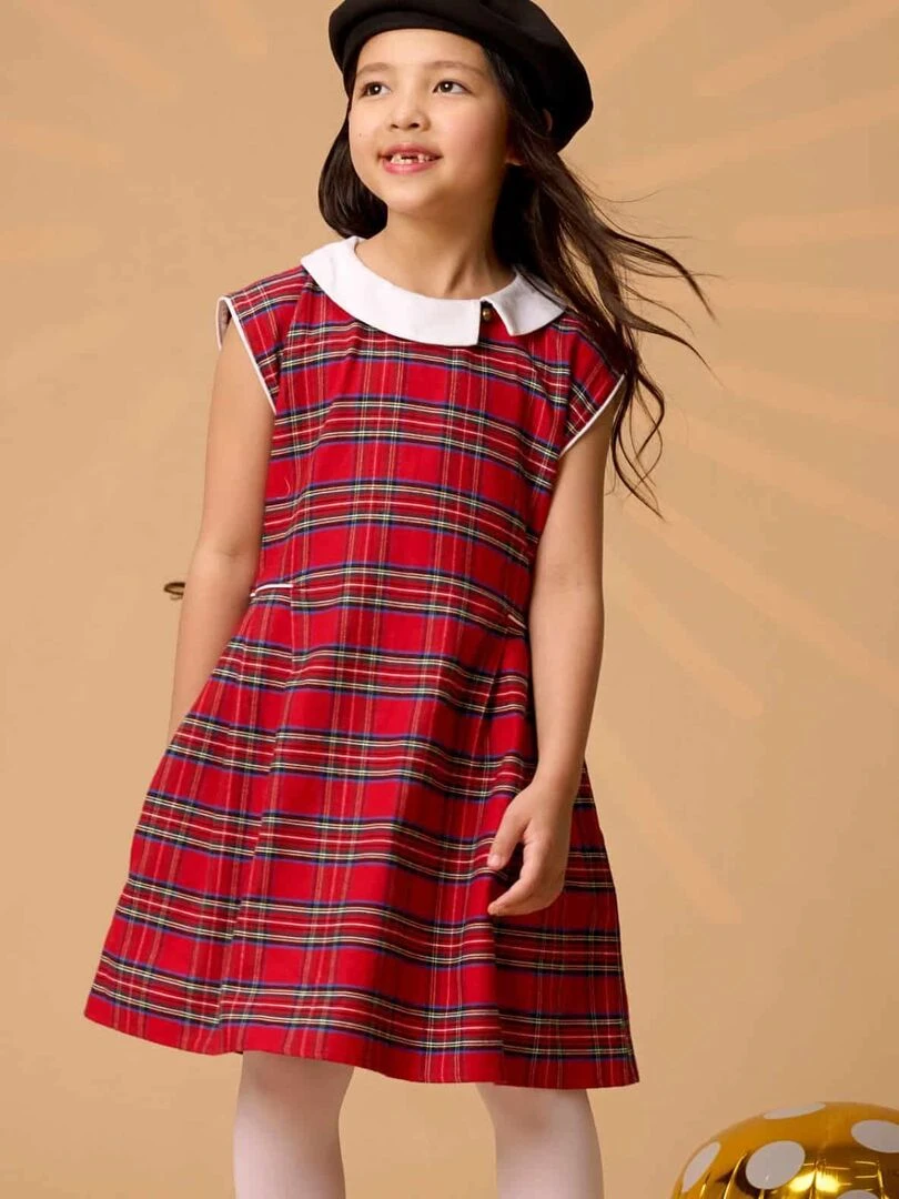 Robe de Noël Carrx Tartan Rouge EDIMBOURGH 'LA FAUTE A VOLTAIRE' Rouge