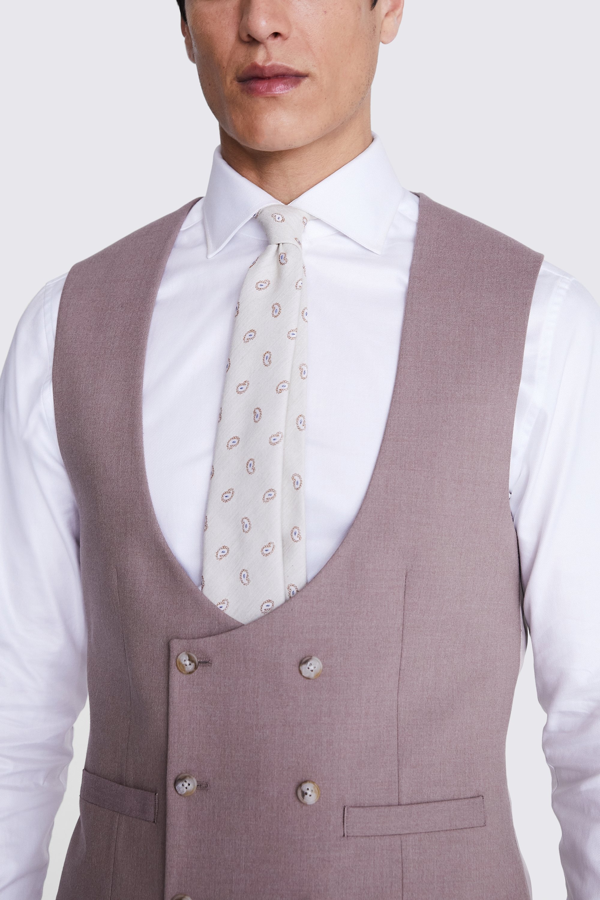 Tailored Fit Light Blue Linen Waistcoat   Buy Online at Moss