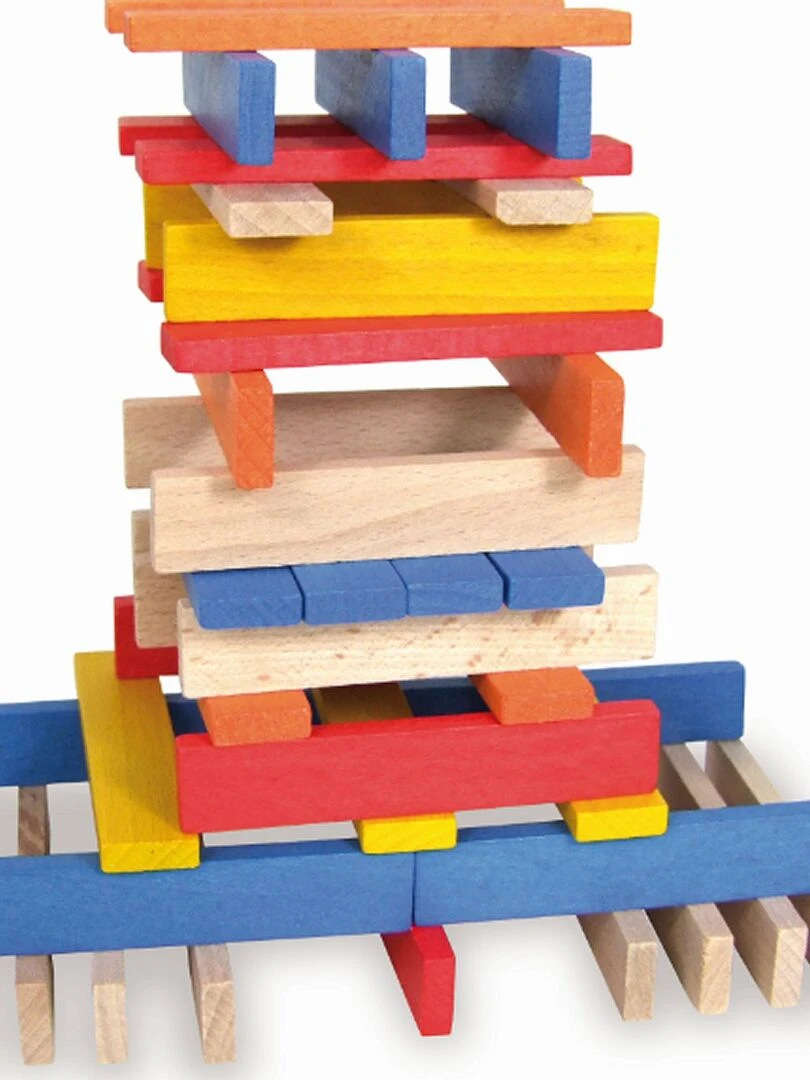 Batibloc Color 100 Planchettes Enbois Colorees 'vilac'   N/A