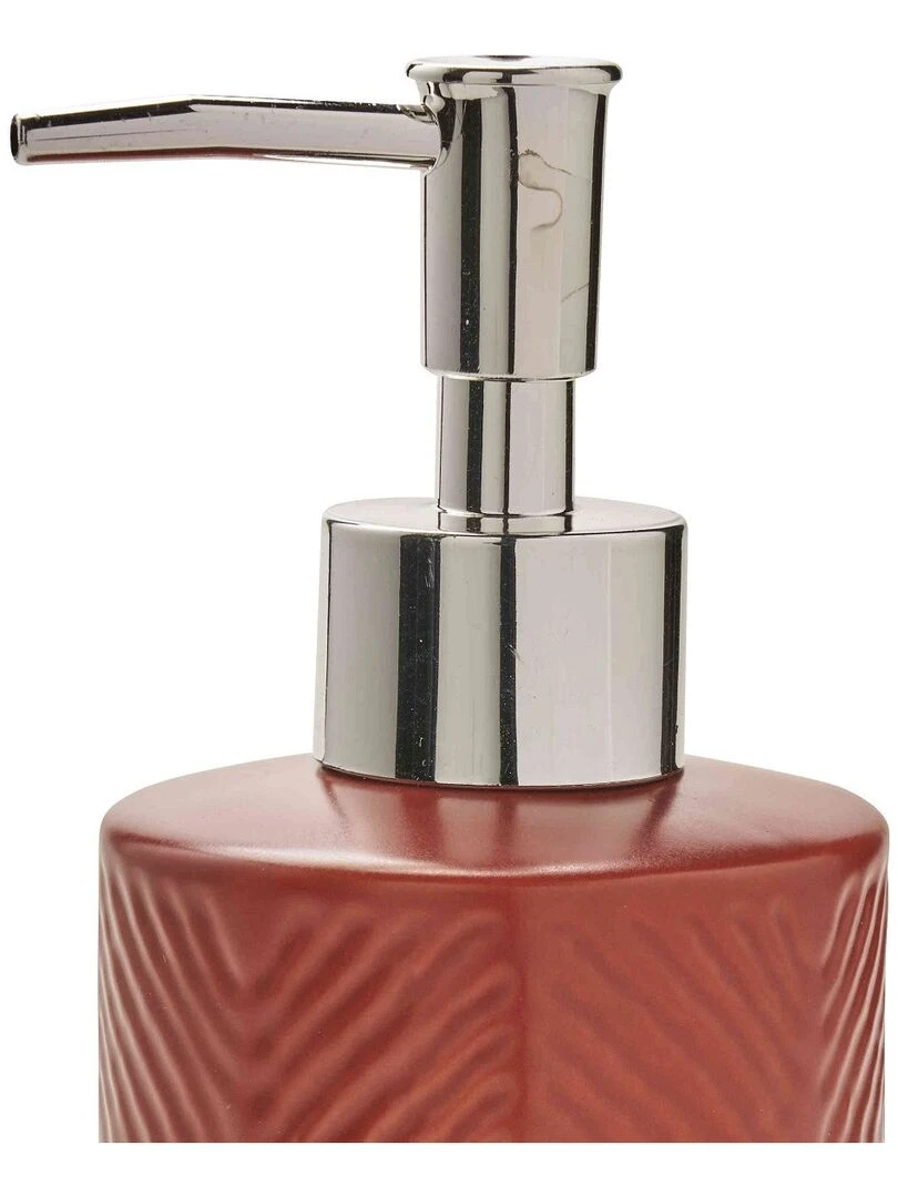 Guy Levasseur Distributeur de savon en céramique terracotta Rouge