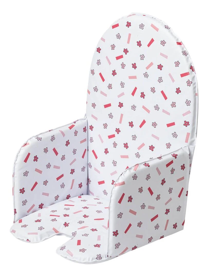 Coussin de chaise réversible Minnie Confettis Blanc Rose