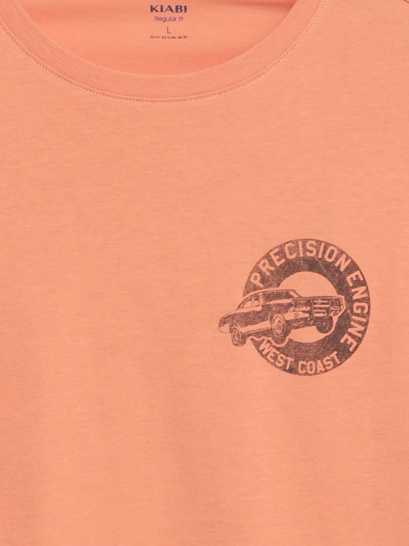 T shirt ample à manches courtes   Orange