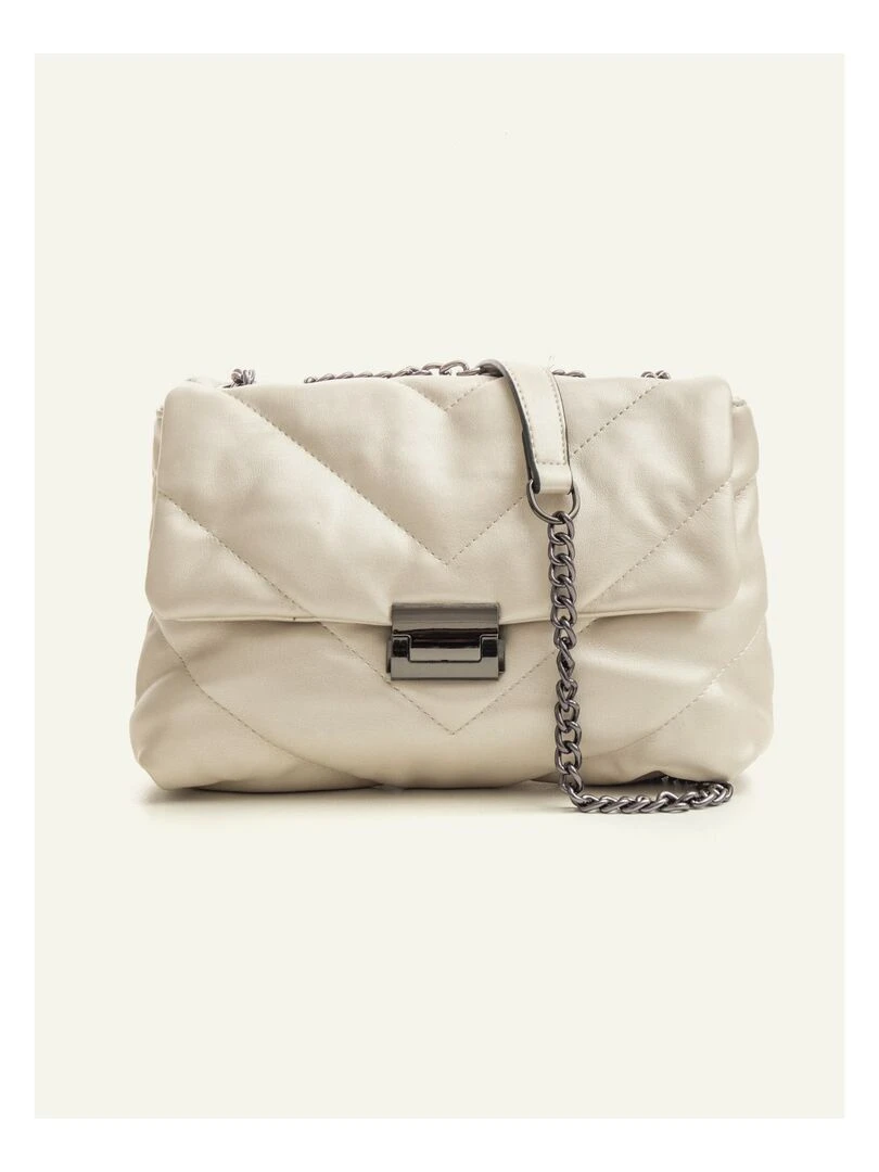 Sac similicuir bandoulière DL MARJORIE Beige