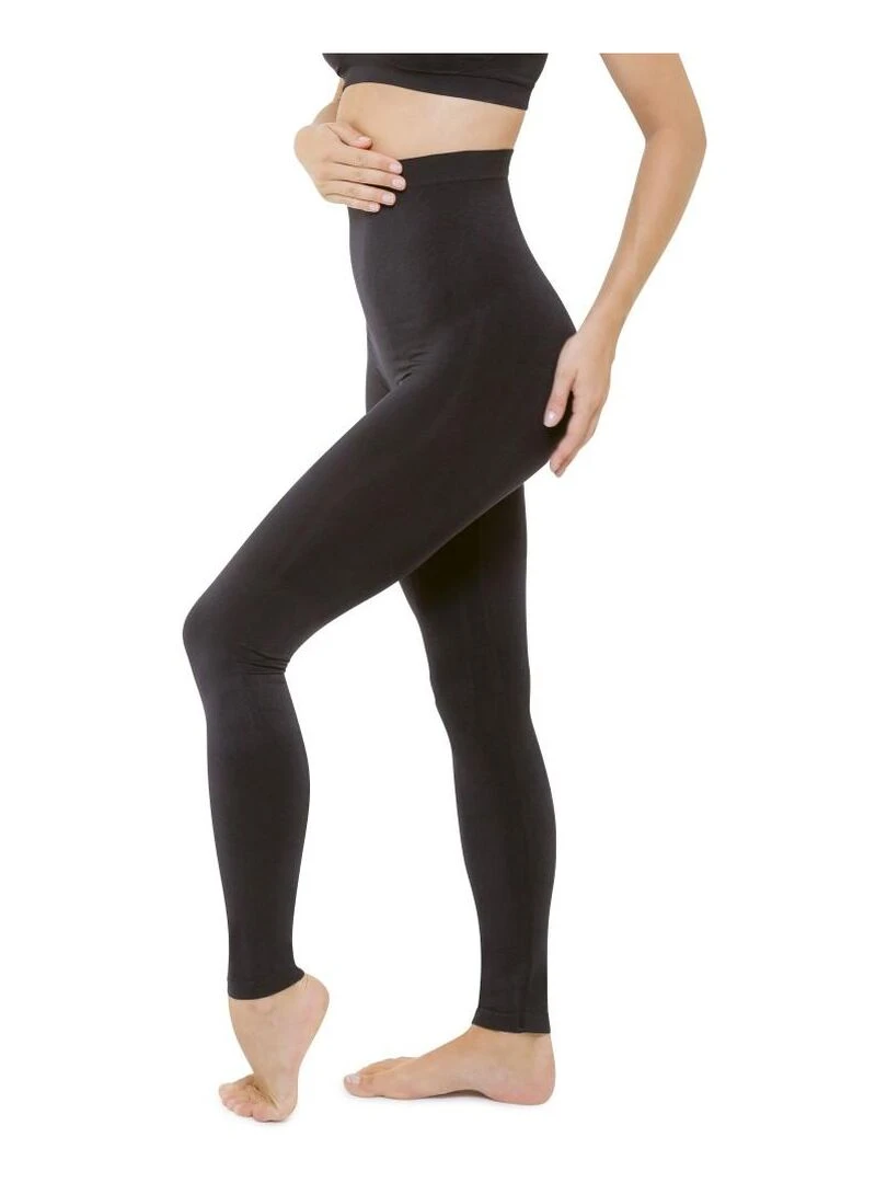Legging taille haute affinant noir So'Slim   Noir