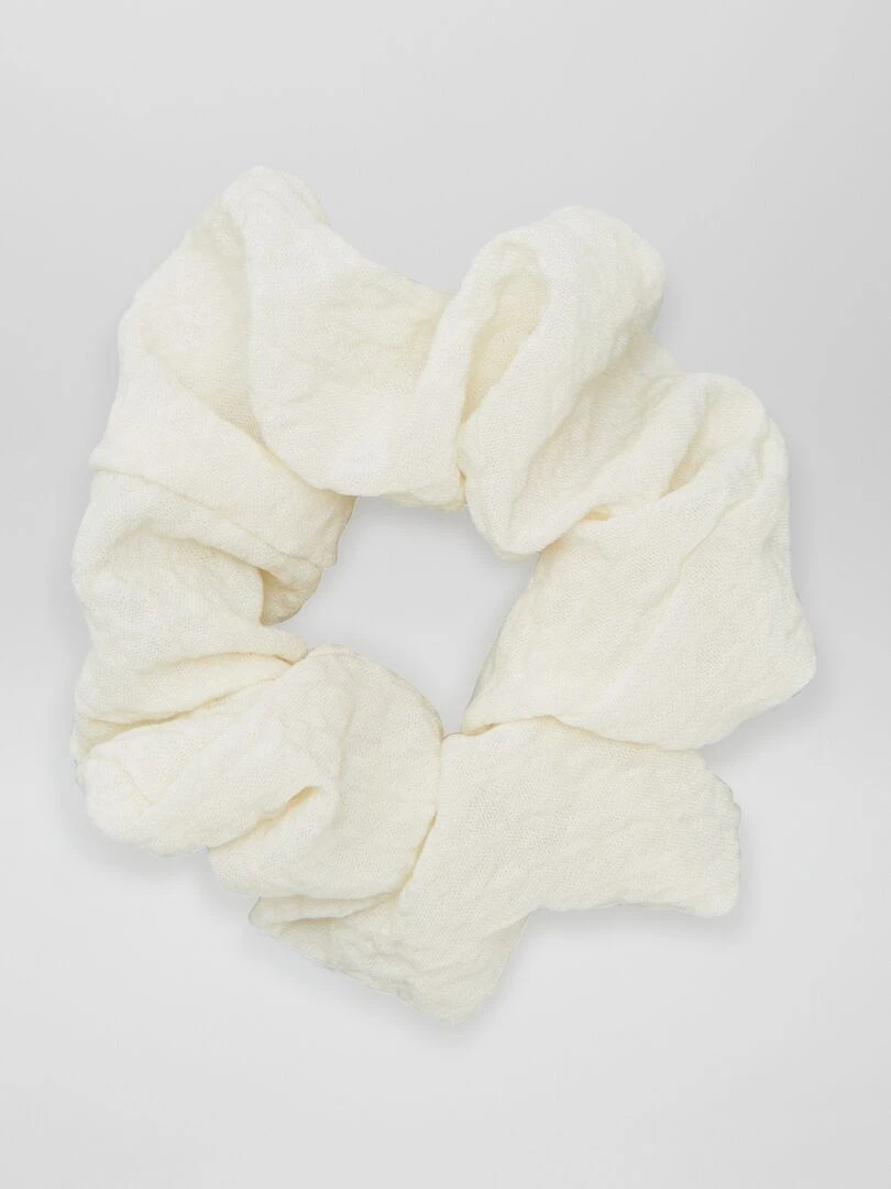 Chouchou froissé Beige