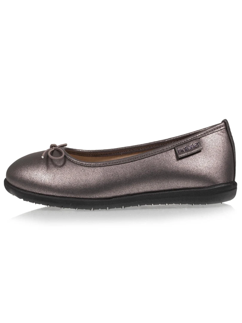 Isotoner Ballerines Femme Gris Métalisé   Gris