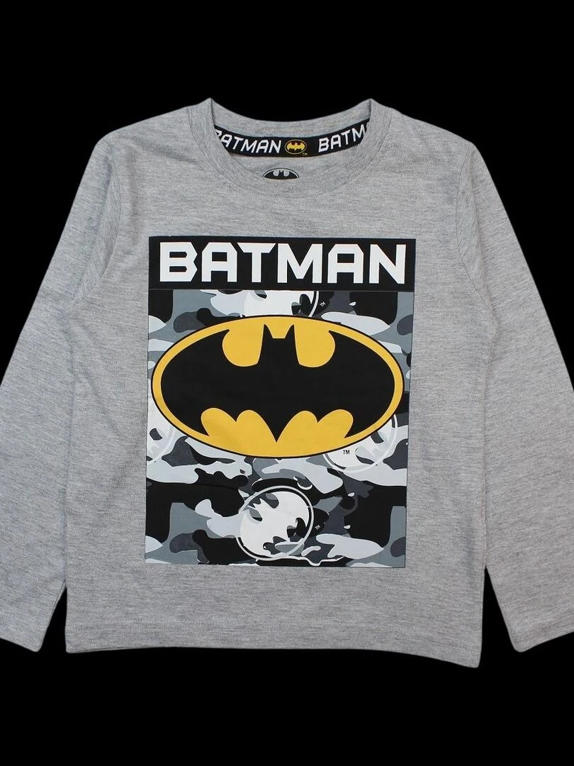 DC Comics Pyjama garçon imprimé Batman en coton Gris