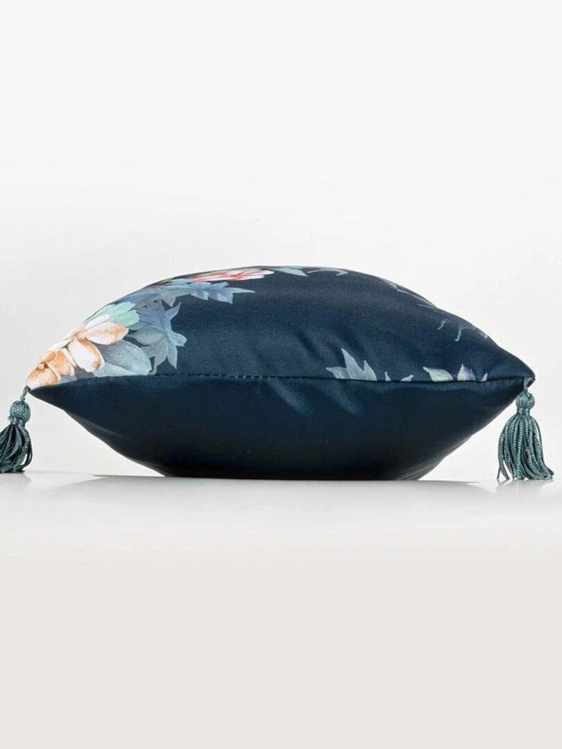 Coussin pompons 30x50 cm Fabulous Bleu