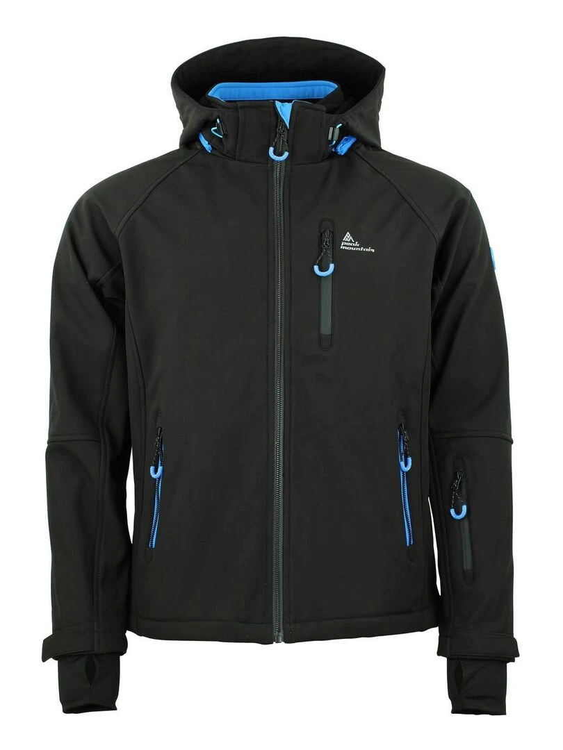 Blouson softshell homme CIMALEO PEAK MOUNTAIN Noir Noir