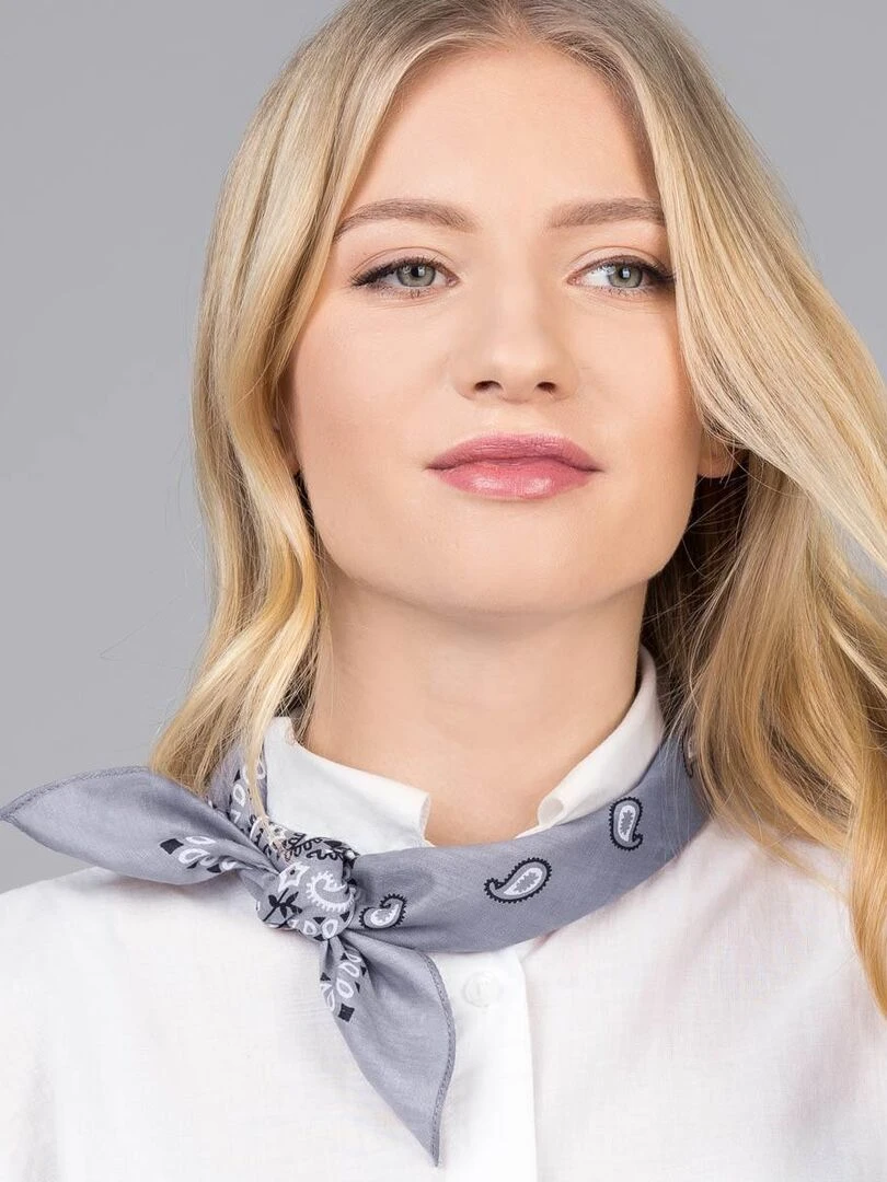 Bandana Coton U.S Premium Gris clair