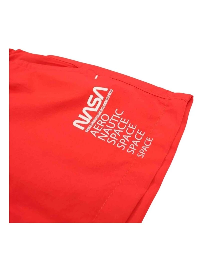 Nasa Short De Bain garçon imprimé logo Rouge