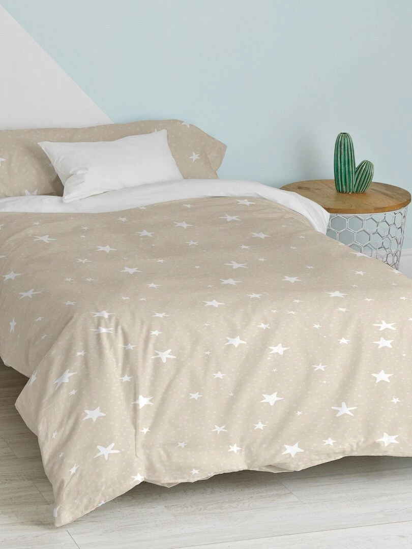 Parure housse de couette 2 pièces Vichy "Happyfriday"   Bleu