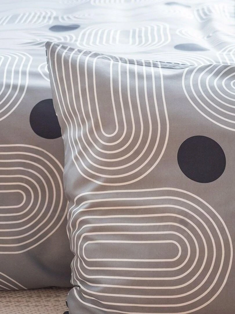 Housse de couette  Frogguies + taie(s) microfibre   Gris