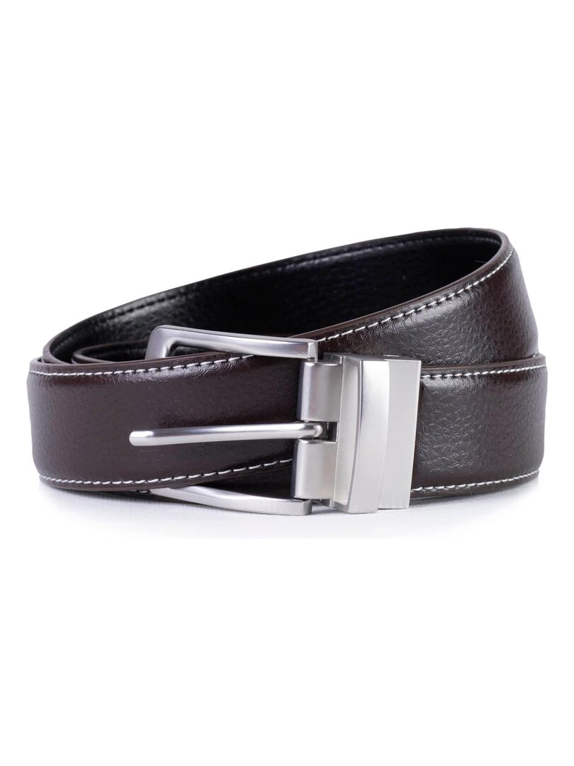 Ceinture 2 en 1 réversible Marron/Noir Noir Marron Noir