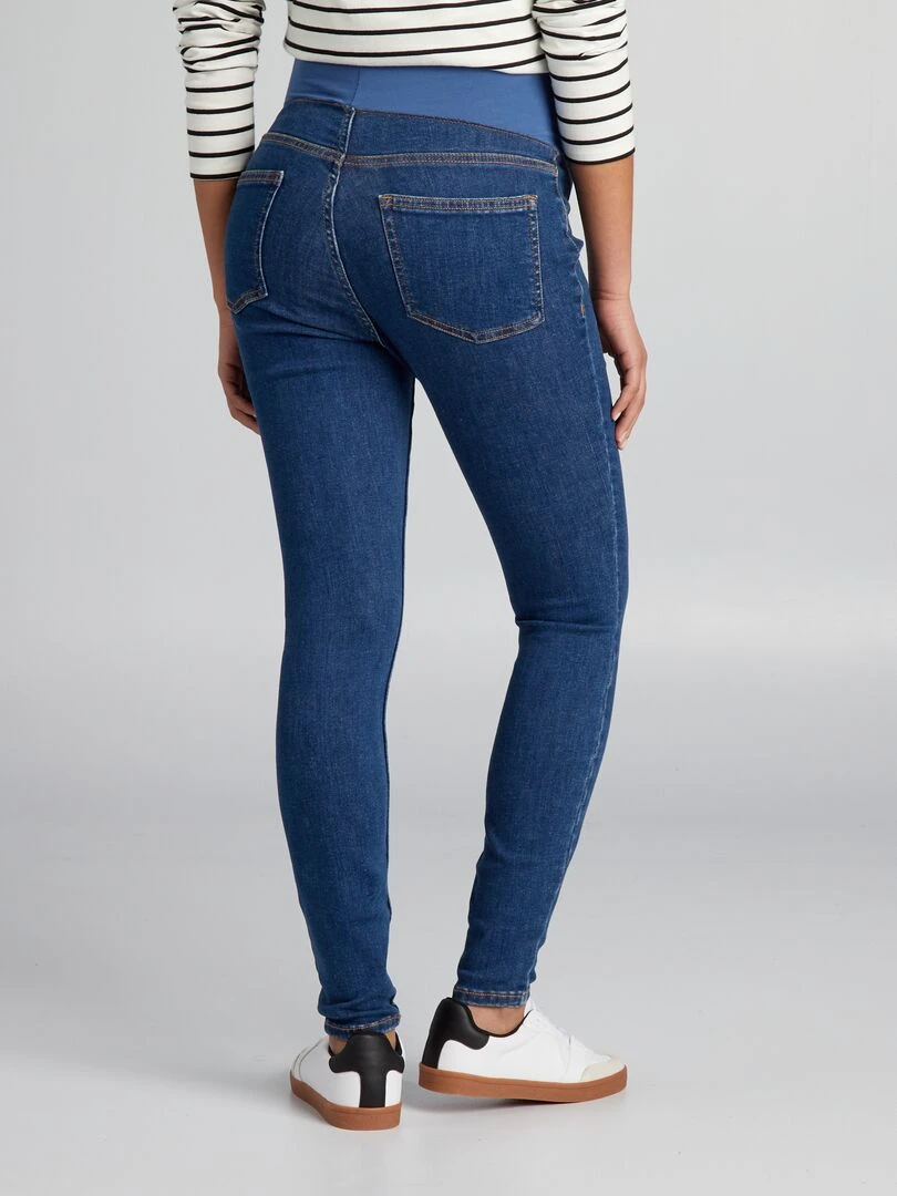 Jegging grossesse avec bandeau   Bleu