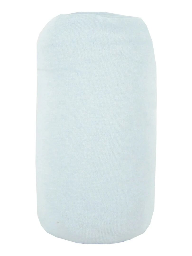 Drap housse uni 40x80 cm Bleu ciel   Bleu