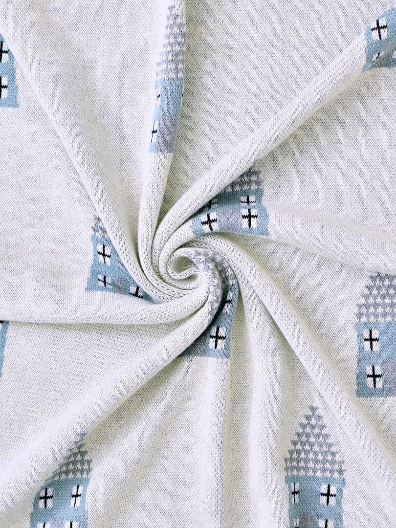 Couverture pour bébé MAISONS Ecru