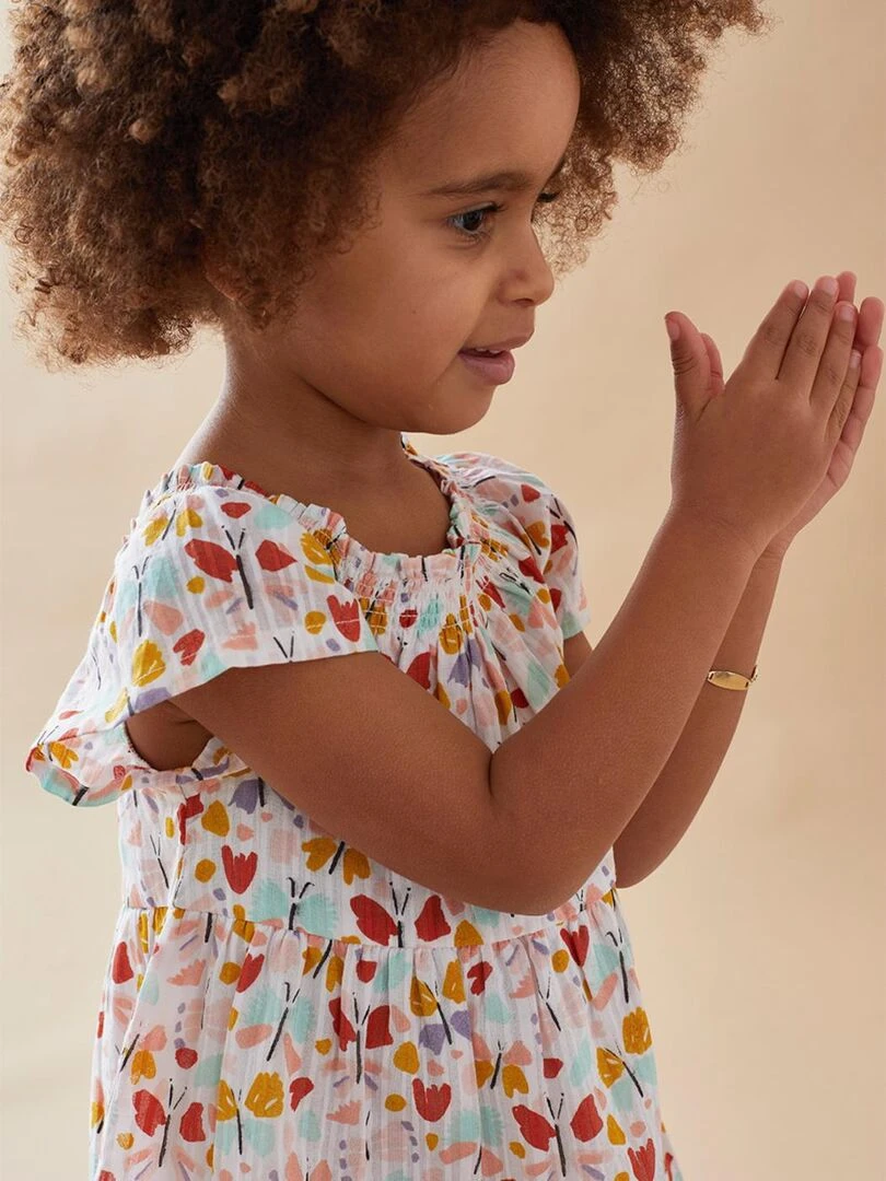 Robe à imprimé papillon multicolore Noukie's Rose