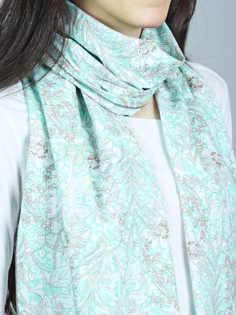 Echarpe légère Laguna   Fabriqué en Europe   Vert d'eau