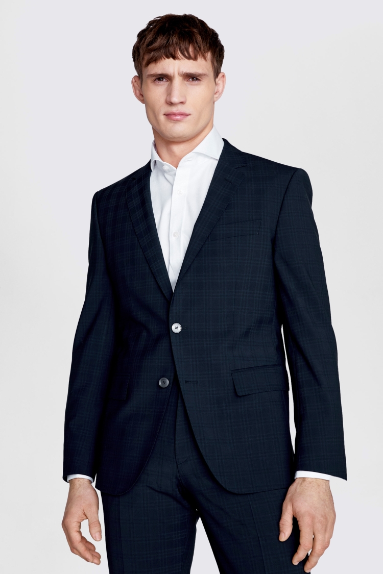 Slim Fit Tartan Dress Jacket   Buy Online at Moss