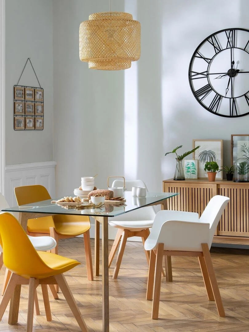 Suspension naturelle en bambou Beige