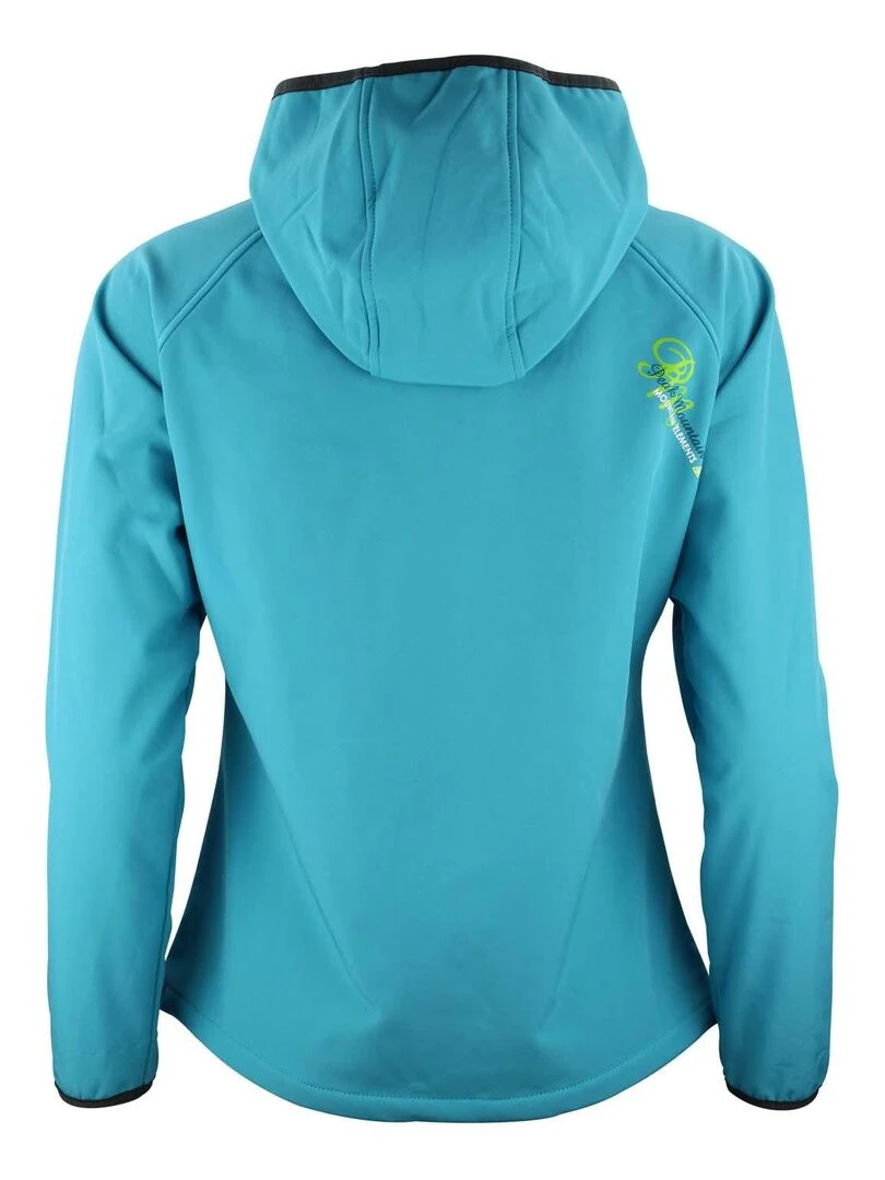 Blouson softshell femme ANSO PEAK MOUNTAIN Bleu turquoise