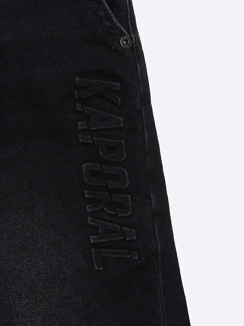 KAPORAL   Short coton taper   gris anthracite