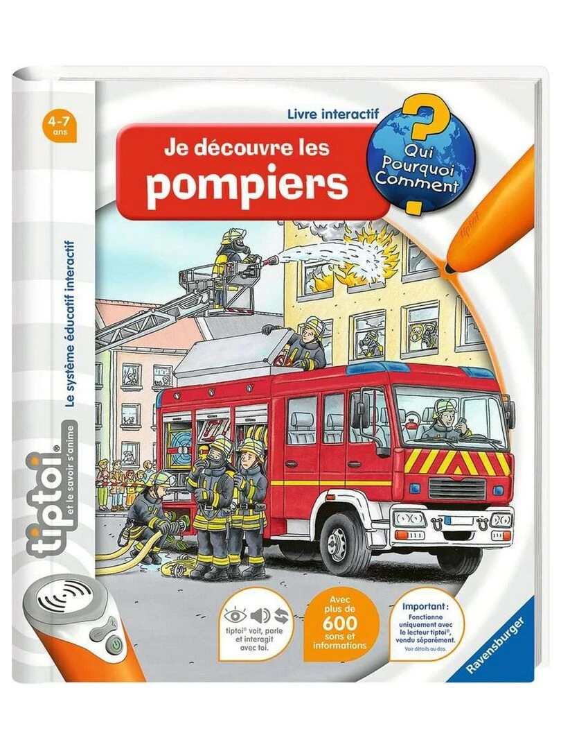 Livre électronique tiptoi : Je découvre les pompiers N/A