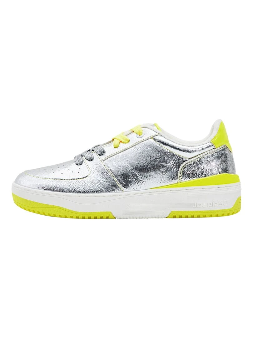 Basket à Lacets Desigual Metro Silver Gris