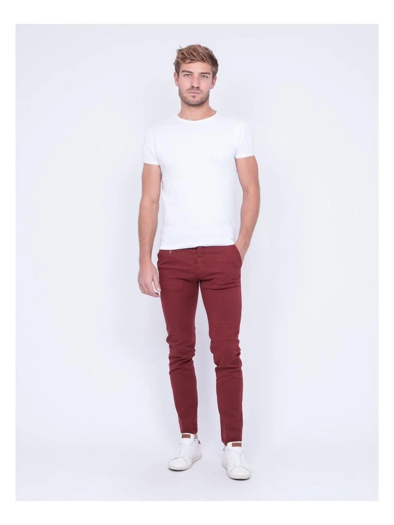 Pantalon chino VODELY   Rouge