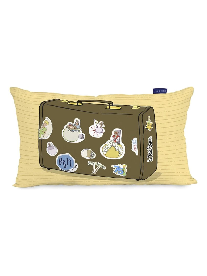 Housse de coussin Voyageur "Happyfriday"   Blanc