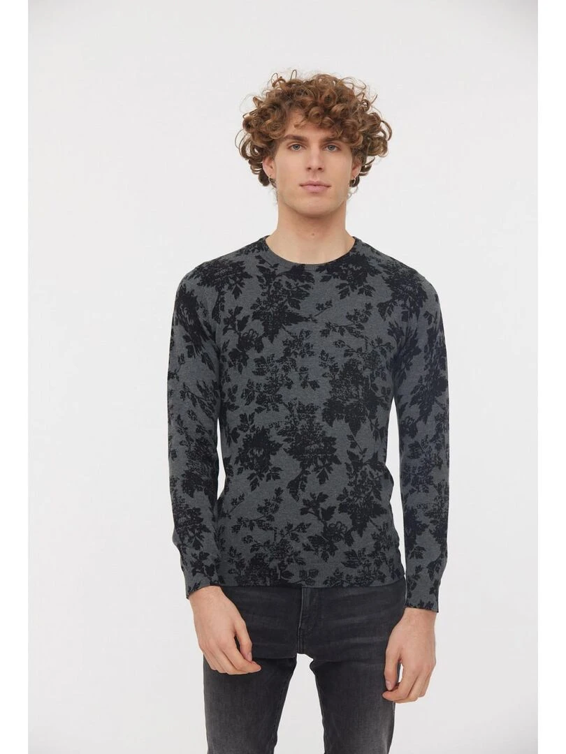 Lee Cooper Pull manches longues coton regular CORUS gris anthracite