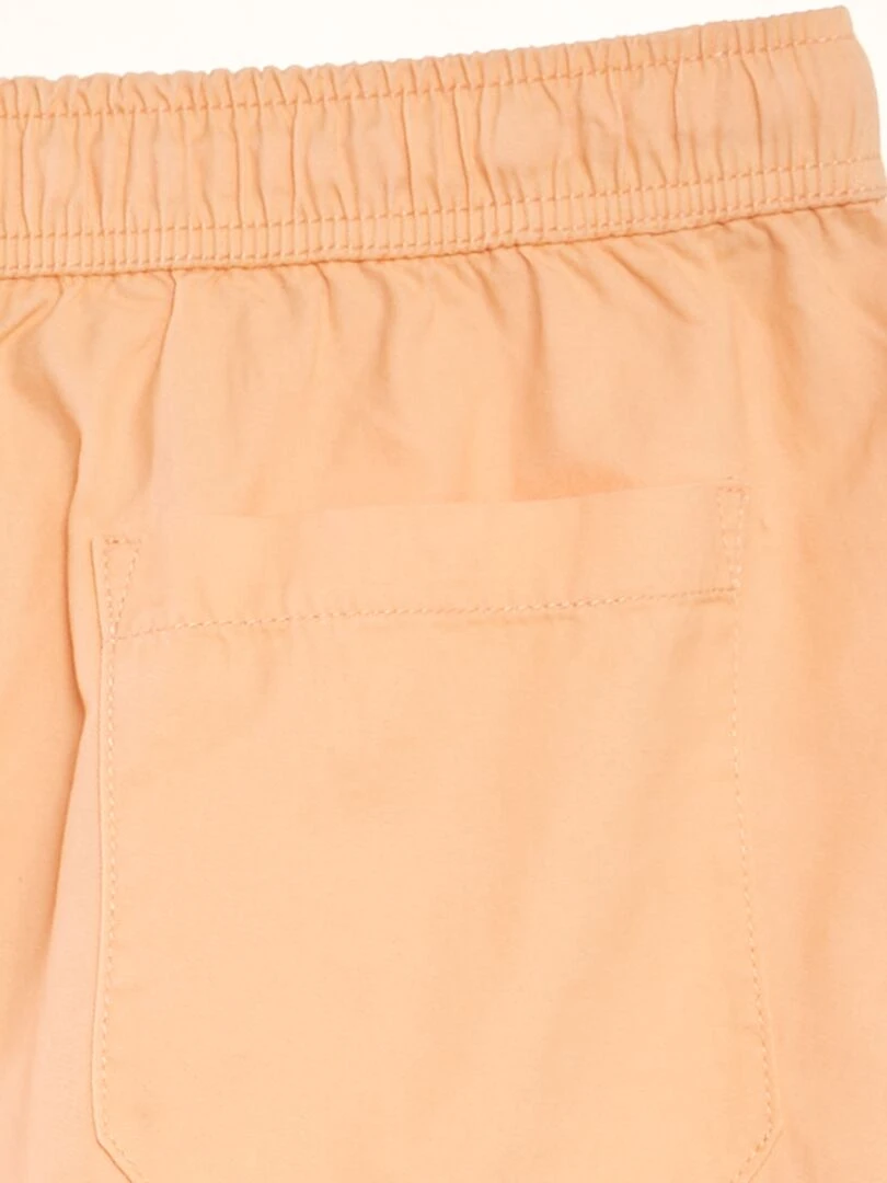 Bermuda chino avec taille élastiquée   Pêche
