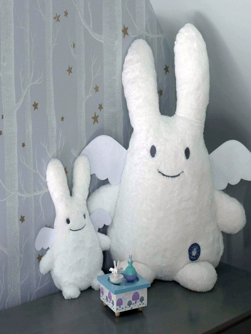 Peluche Ange Lapin Ice Blanc (32 Cm)   Blanc