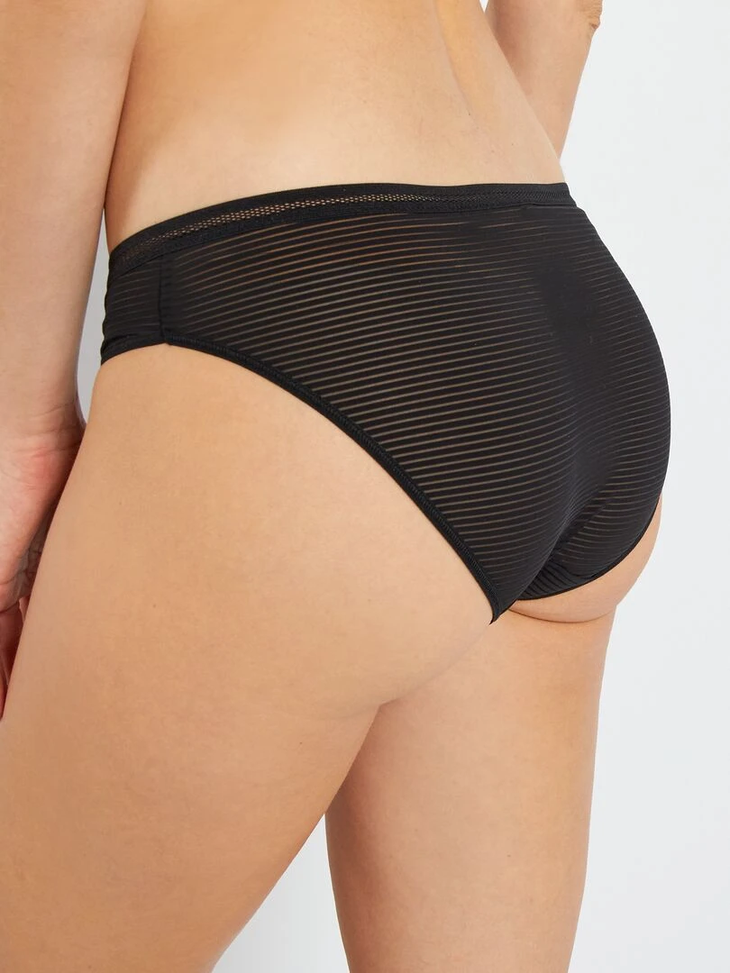Culotte microfibre   noir