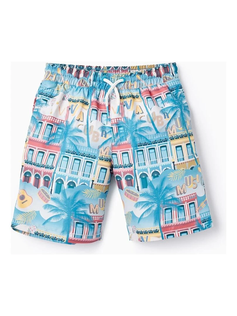 Short De Bain Up 80 Avec Motif Pour Garçon 'Cuba' CUBA Bleu