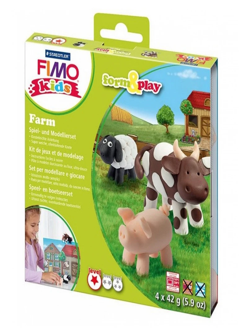 Kit De Jeux De Modelage 'fimo' Kids Ferme N/A