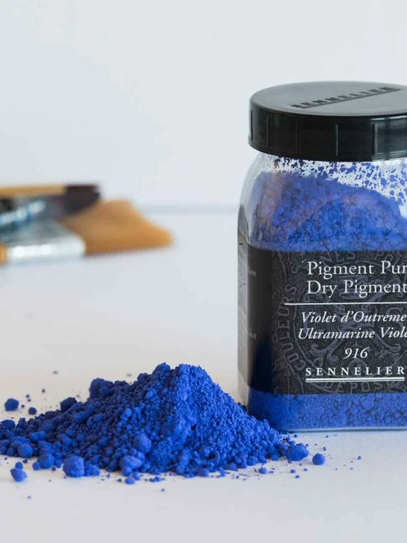 Pigment pour création de peinture   pot 100 g   Violet Outremer   N/A