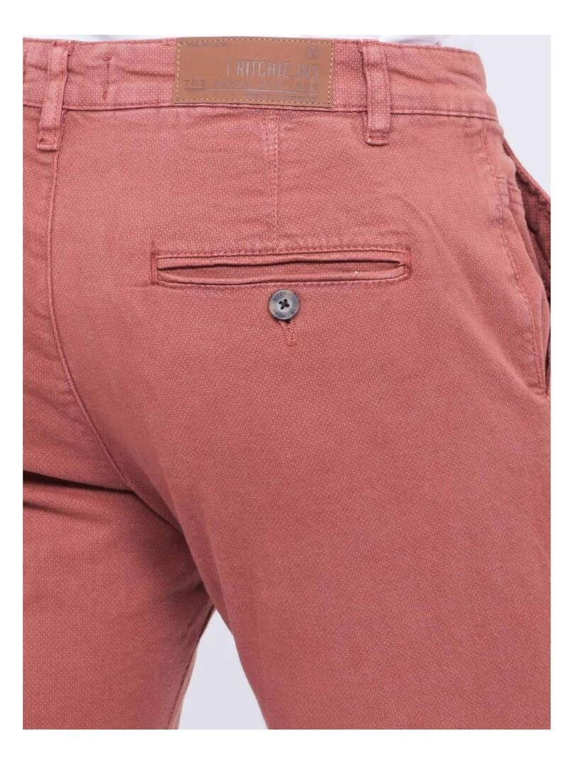 Pantalon chino VODELY   Rouge brique