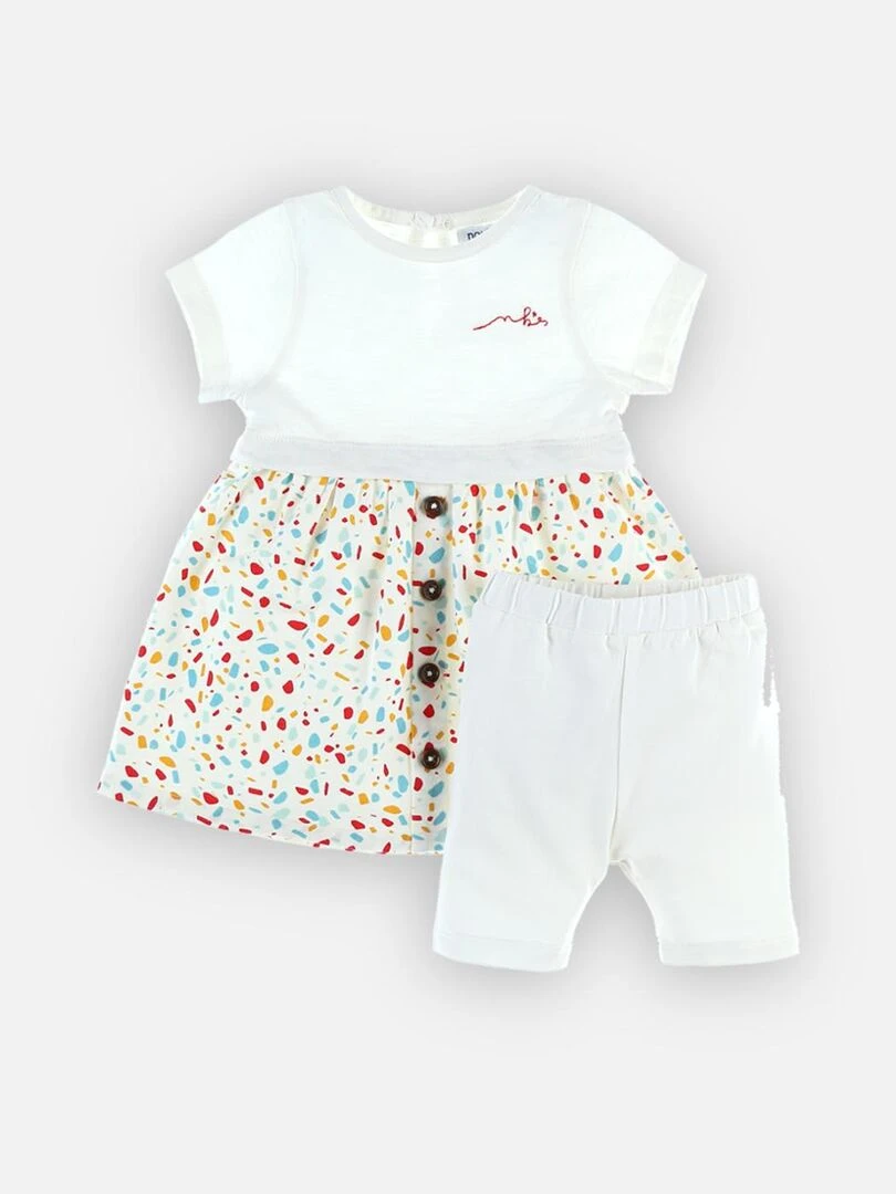 Set robe + legging    Noukie's   Blanc