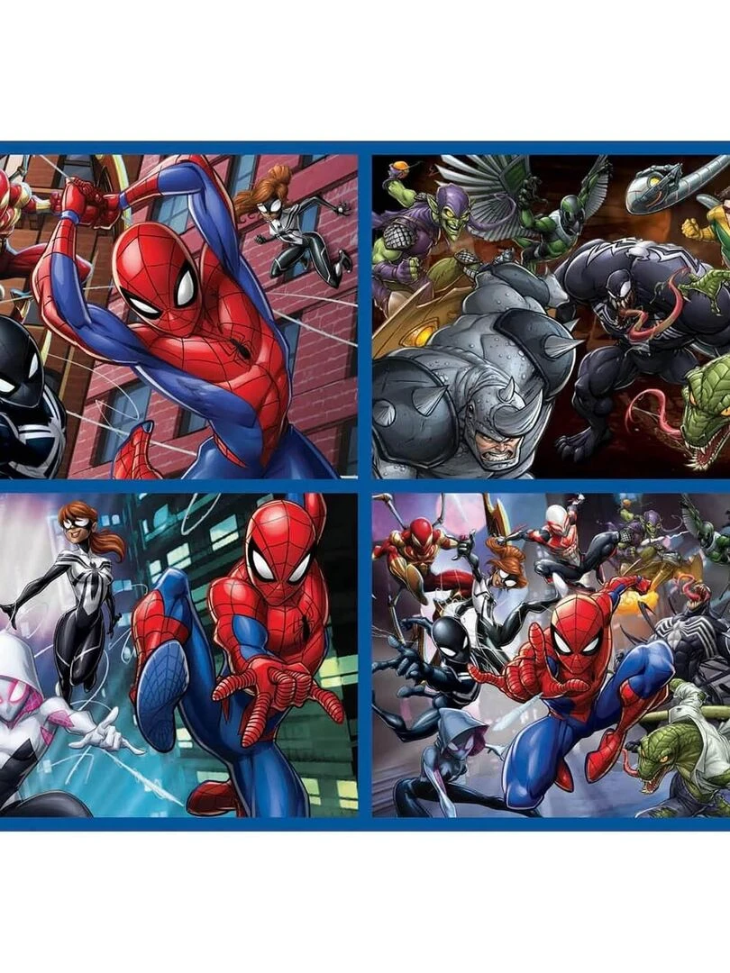 Puzzle de 50 à 150 pièces : 4 puzzles : Spiderman N/A