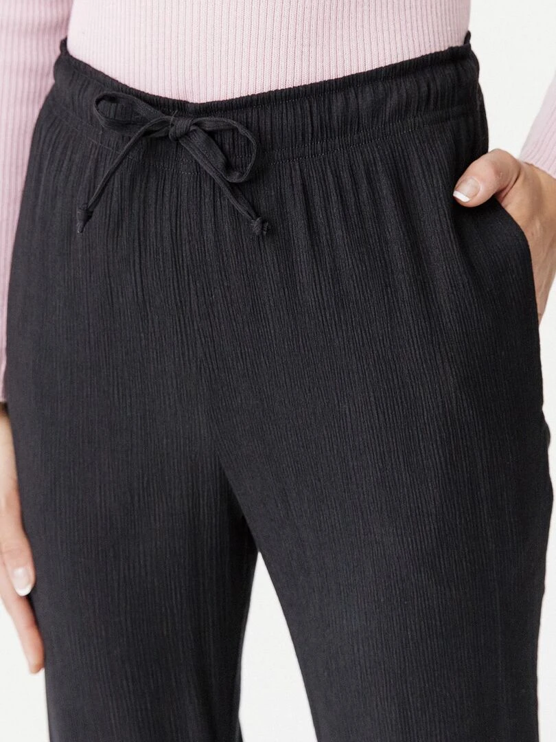 Pantalon fluide crépon    Damart   Noir