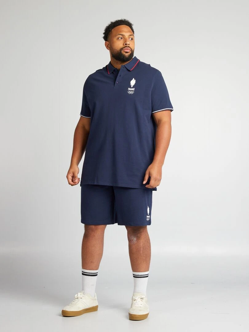 Short en molleton fin Paris 2024 Bleu