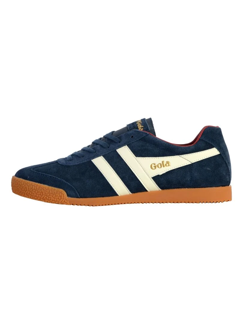 Basket Gola Harrier Suede Bleu marine