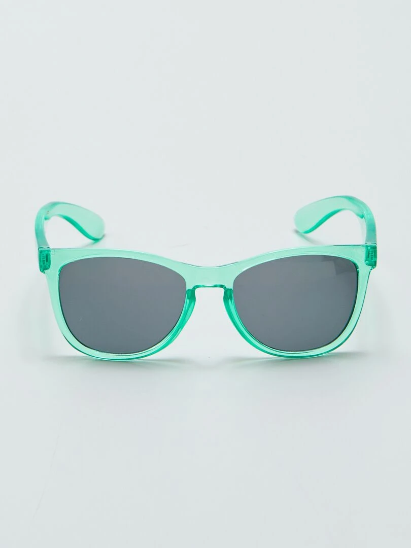 Lunettes de soleil transparente Vert