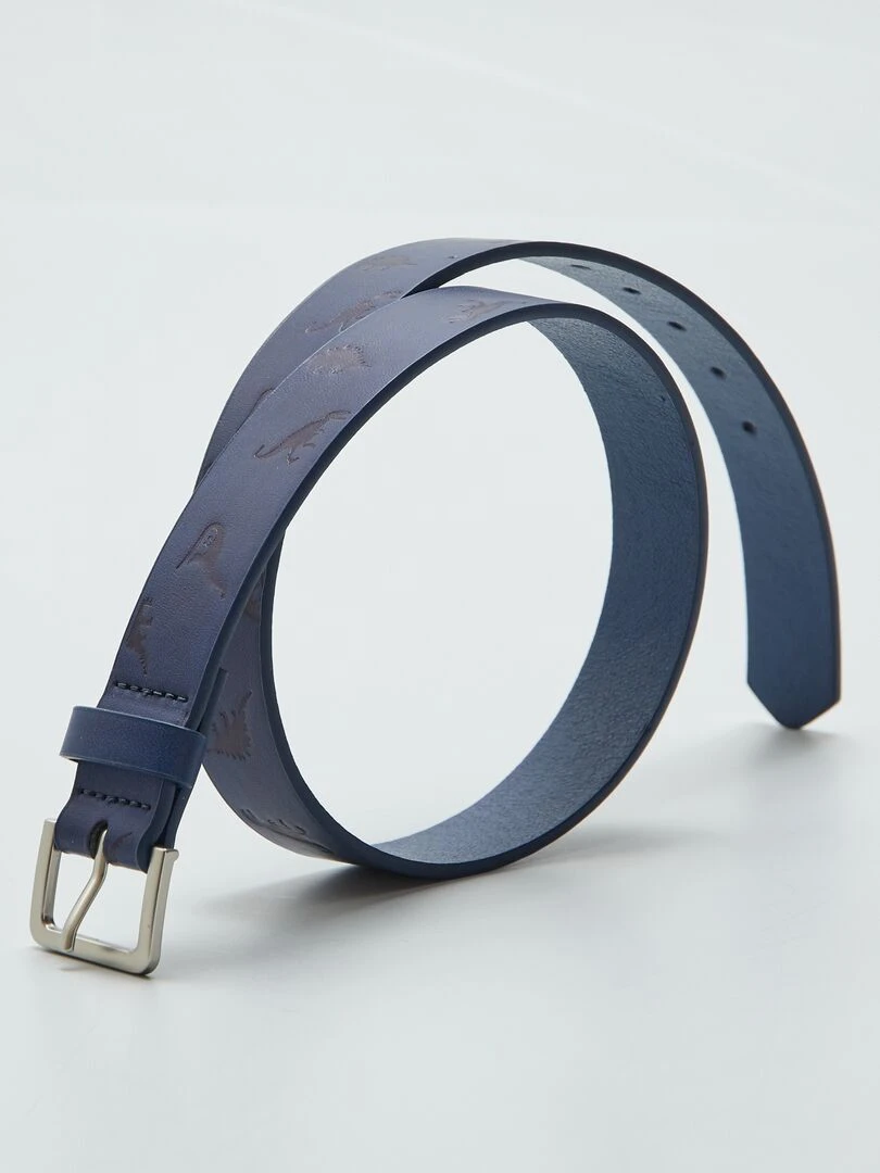 Ceinture à motif dinosaures Bleu