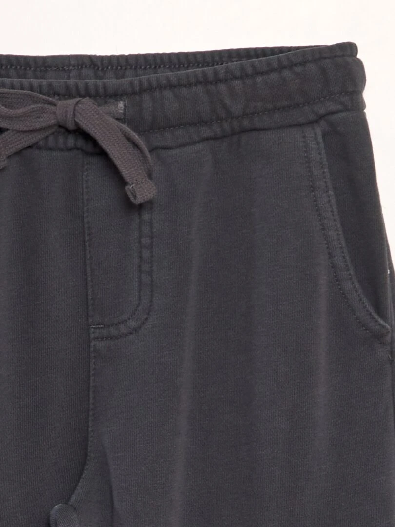 Pantalon droit avec poches à rabat   Noir