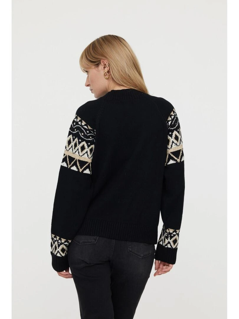 Lee Cooper   Pull manches longues polyester loose CHRISTA   Noir