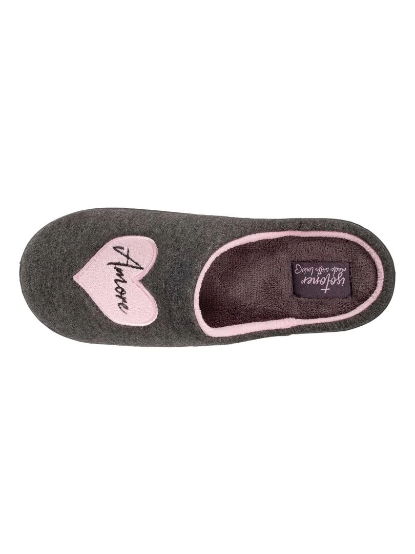 Chaussons Mules Junior Amore Gris chiné
